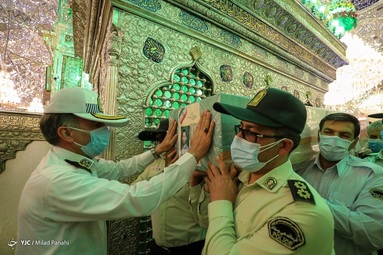 تشییع اولین شهید ناجا در ۱۴۰۰ - حرم مطهر شاهچراغ (ع) شیراز