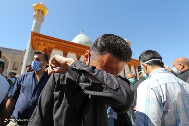 تشییع اولین شهید ناجا در ۱۴۰۰ - حرم مطهر شاهچراغ (ع) شیراز