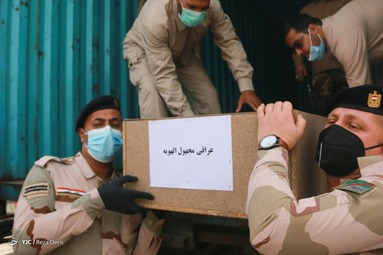 مراسم تبادل و استقبال از ۶۳ شهید تازه تفحص شده جنگ تحمیلی در مرز شلمچه