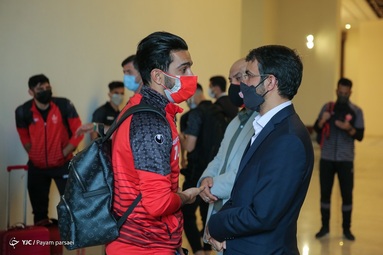 بازیکنان پرسپولیس در راه گوا - فرودگاه امام خمینی (ره)