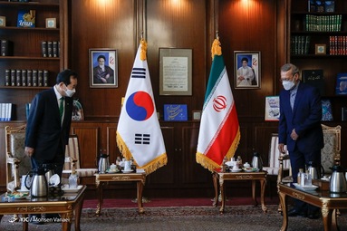 دیدار چانگ سای کِیون، نخست وزیر کره جنوبی با علی لاریجانی مشاور رهبر انقلاب