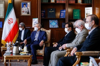 دیدار چانگ سای کِیون، نخست وزیر کره جنوبی با علی لاریجانی مشاور رهبر انقلاب