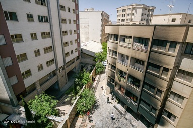 خسارت آتش سوزی در مجتمع مسکونی - شیراز