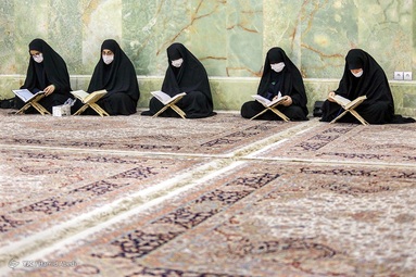 ترتیل‌خوانی قرآن کریم در ماه مبارک رمضان - حرم مطهر حضرت معصومه (س)