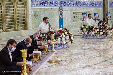 ترتیل‌خوانی قرآن کریم در ماه مبارک رمضان - حرم مطهر حضرت معصومه (س)
