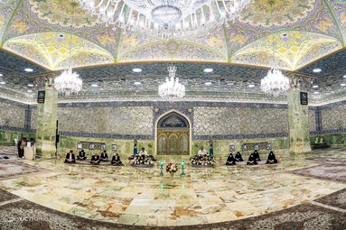 ترتیل‌خوانی قرآن کریم در ماه مبارک رمضان - حرم مطهر حضرت معصومه (س)