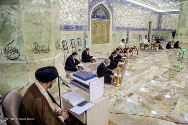 ترتیل‌خوانی قرآن کریم در ماه مبارک رمضان - حرم مطهر حضرت معصومه (س)