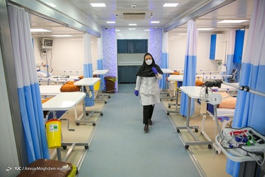 بیمارستان صحرایی مسیح دانشوری برای ارائه خدمات گسترده تر به بیماران کرونایی راه اندازی شد