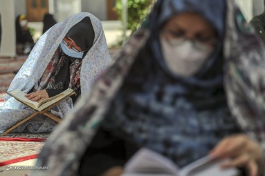مراسم جزخوانی قرآن کریم در ماه مبارک رمضان - شیراز