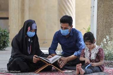 مراسم جزخوانی قرآن کریم در ماه مبارک رمضان - شیراز