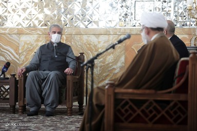 دیدار شاه محمود قریشی، وزیر امور خارجه پاکستان با حجت الاسلام احمد مروی، تولیت آستان قدس رضوی