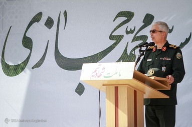 سرلشکر باقری، رئیس ستاد کل نیرو‌های مسلح در مراسم بزرگداشت سردار شهید سید محمد حجازی