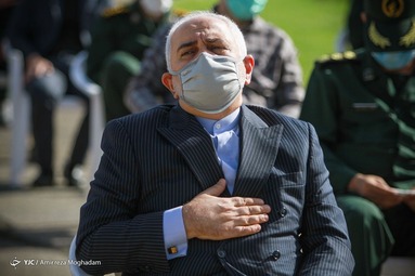 محمدجواد ظریف، وزیر امورخارجه در مراسم بزرگداشت سردار شهید سید محمد حجازی