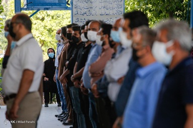 تشییع و تدفین پیکر بازیگر سینما و خبرنگار باشگاه خبرنگاران جوان، مرحوم اشکان منصوری - جهرم استان فارس