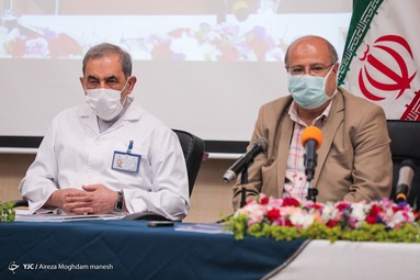 مراسم رونمایی از اسپری ضد کرونای ایرانی با حضور دکتر ولایتی رئیس بیمارستان مسیح دانشوری