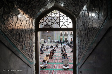 مراسم ترتیل خوانی قرآن کریم در جوار حرم مطهر رضوی
