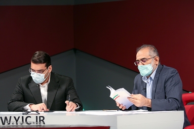 سید محمد حسینی و محمود صادقی در نخستین مناظره انتخاباتی باشگاه خبرنگاران جوان