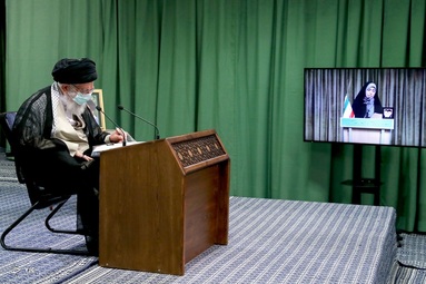 ارتباط تصویری نمایندگان تشکل‌های دانشجویی با رهبر معظم انقلاب