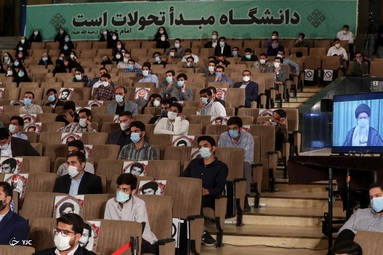 ارتباط تصویری نمایندگان تشکل‌های دانشجویی با رهبر معظم انقلاب