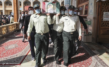مراسم تشییع ستوان سوم شهید
