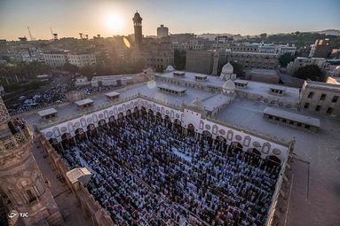 نماز عید فطر در سراسر جهان - مسجد الازهر 