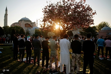 نماز عید فطر در سراسر جهان - استانبول 