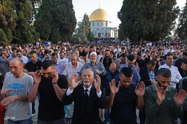 نماز عید فطر در سراسر جهان - فلسطین 