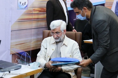 حضور سعید جلیلی دبیر سابق شورای عالی امنیت ملی در آخرین روز ثبت نام داوطلبان انتخابات ۱۴۰۰