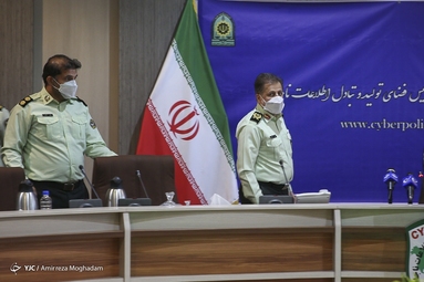 نشست خبری سردار وحید مجید رئیس پلیس فضای تولید و تبادل اطلاعات ناجا