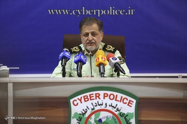 نشست خبری سردار وحید مجید رئیس پلیس فضای تولید و تبادل اطلاعات ناجا