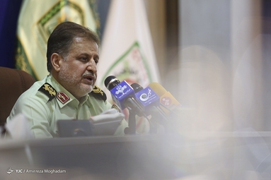 نشست خبری سردار وحید مجید رئیس پلیس فضای تولید و تبادل اطلاعات ناجا