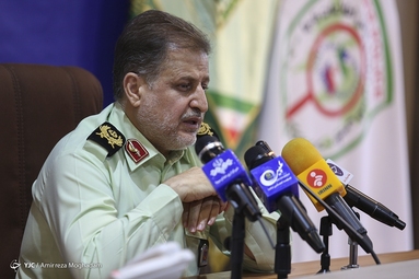 نشست خبری سردار وحید مجید رئیس پلیس فضای تولید و تبادل اطلاعات ناجا