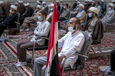 تجمع حوزويان در حمايت از مقاومت و محكوم كردن جنايات رژيم تروريستي اسرائيل با سخنرانی آیت الله علم الهدی و تولیت آستان قدس - مدرسه نواب مشهد