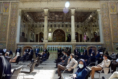 مراسم بازگشایی باب عالی در تاریخی کاخ گلستان
