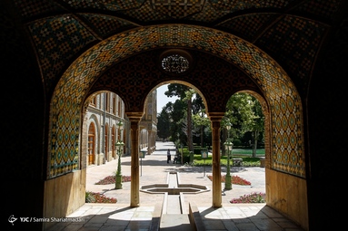 مراسم بازگشایی باب عالی در تاریخی کاخ گلستان
