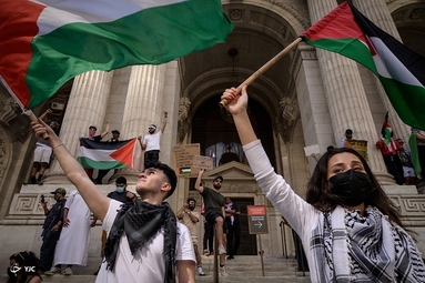 تظاهرات حمایت از مردم مظلوم فلسطین -  آمریکا