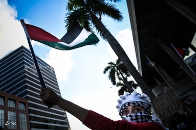 تظاهرات حمایت از مردم مظلوم فلسطین -  آمریکا