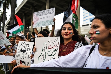 تظاهرات حمایت از مردم مظلوم فلسطین -  آمریکا