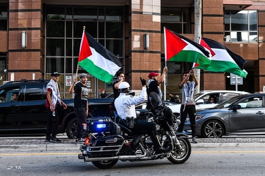 تظاهرات حمایت از مردم مظلوم فلسطین -  آمریکا