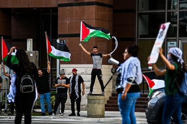 تظاهرات حمایت از مردم مظلوم فلسطین -  آمریکا