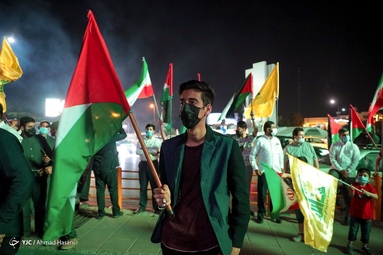 جشن پیروزی مقاومت اسلامی فلسطین - مشهد مقدس