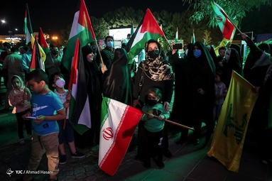 جشن پیروزی مقاومت اسلامی فلسطین - مشهد مقدس