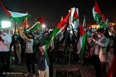 جشن پیروزی مقاومت اسلامی فلسطین - مشهد مقدس
