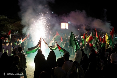 جشن پیروزی مقاومت اسلامی فلسطین - مشهد مقدس