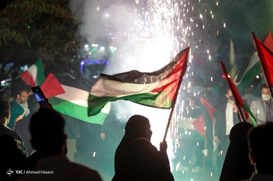 جشن پیروزی مقاومت اسلامی فلسطین - مشهد مقدس