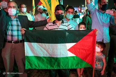 جشن پیروزی مقاومت اسلامی فلسطین - مشهد مقدس
