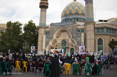 گردهم‌‎آیی کودکان و نوجوانان تهرانی به نشان دوستی و همدلی با کودکان غزه - میدان فلسطین