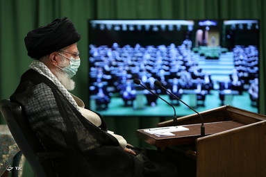 ارتباط تصویری مقام معظم رهبری با نمایندگان مجلس شورای اسلامی