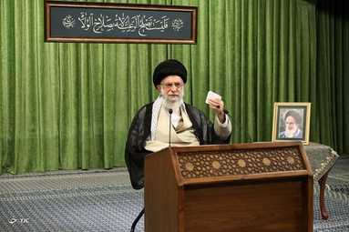 ارتباط تصویری مقام معظم رهبری با نمایندگان مجلس شورای اسلامی
