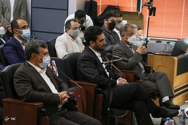 مراسم رونمایی از دو پهپاد پستی جدید «هدا و هادی» توسط محمدجواد آذری جهرمی وزیر ارتباطات  -جزیره کیش